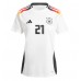 Camiseta Alemania Ilkay Gundogan #21 Primera Equipación Replica Eurocopa 2024 mangas cortas